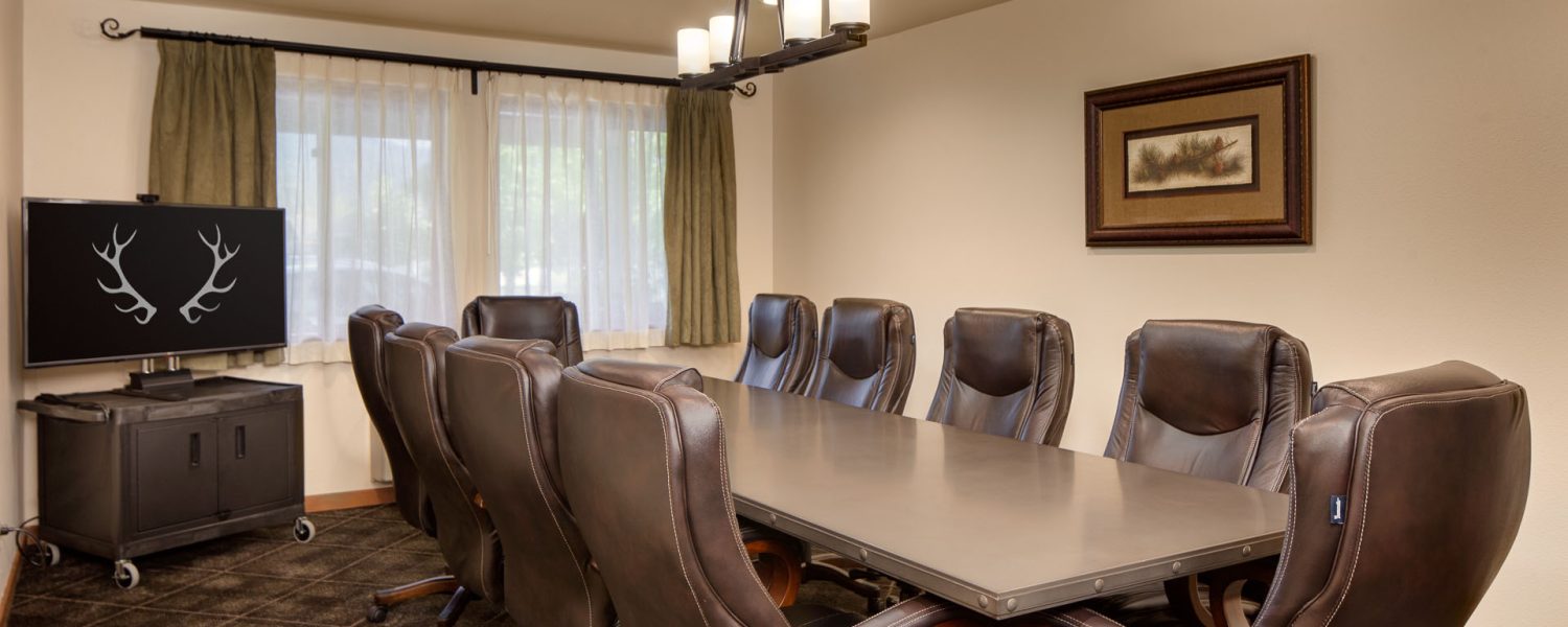 conference room with chairs and a table