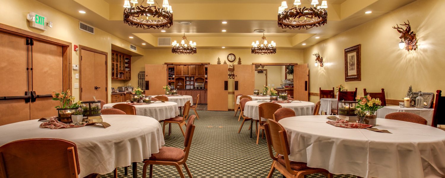 View of breakfast room and tables