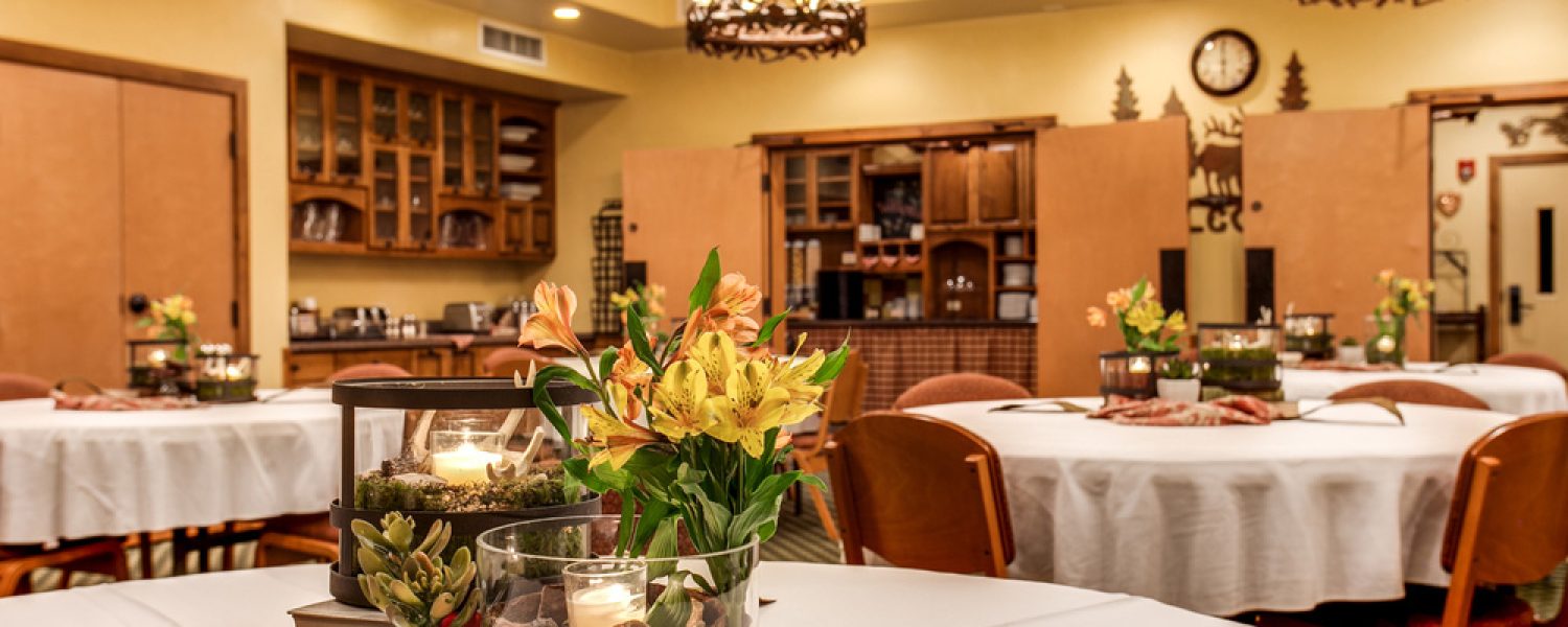 View of breakfast room and tables